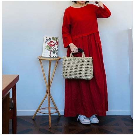 raha ramie gather one-piece