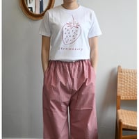 pot and tea イチゴTシャツ　赤