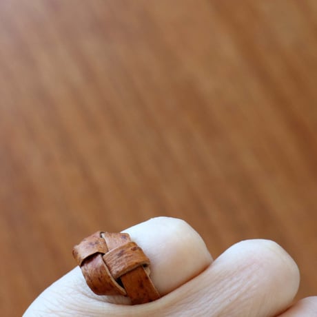 vintage saami accessory / birch braclet & ring set