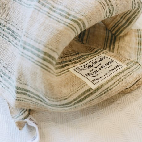 Tenjin linen kitchen towel 'gunnai-jima'
