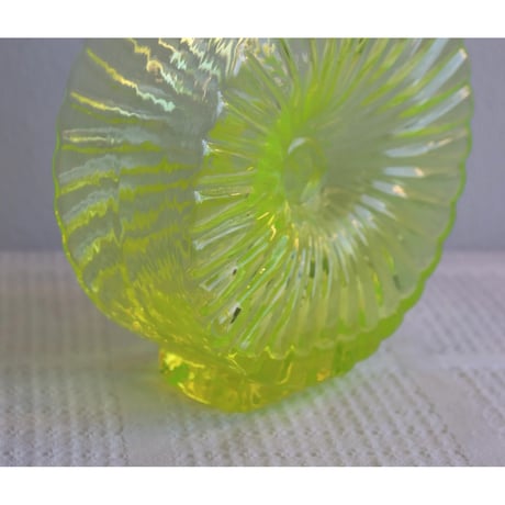 Riihimaen Lasi 'Aurinkopullo' vase 2/4 yellow