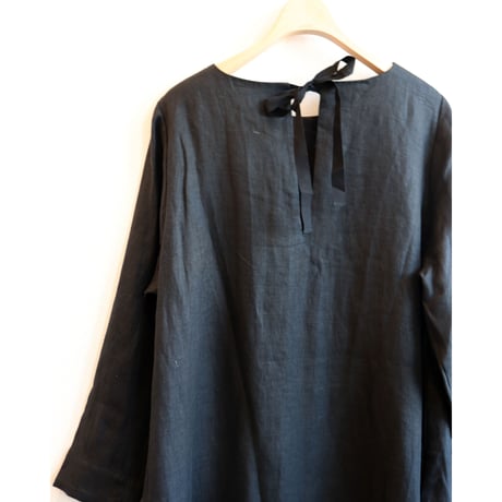 pot and tea linen twill back ribbon one piece