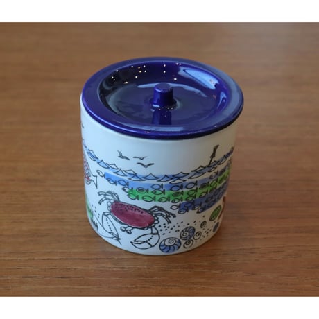 Upsala Ekeby sill pot with lid