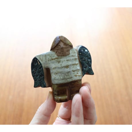 Lisa Larson fisherman figurine