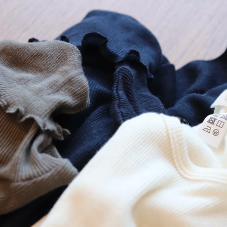 souple luz rib turtleneck long sleeve tee