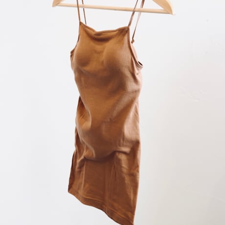 souple luz rib brapad camisole  cocoa