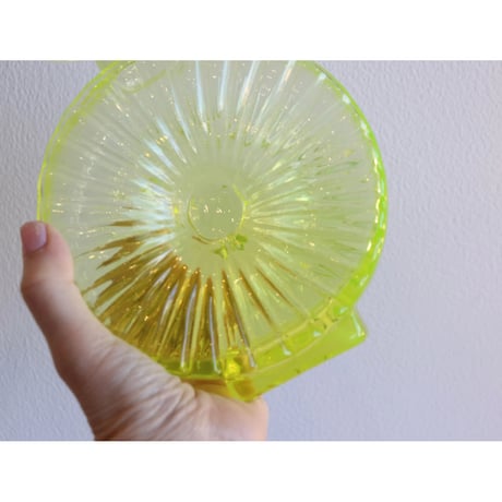 Riihimaen Lasi 'Aurinkopullo' vase 2/4 yellow