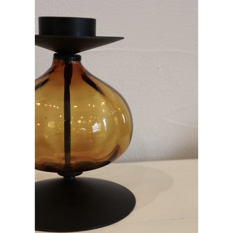 Erik Höglund candle stand amber