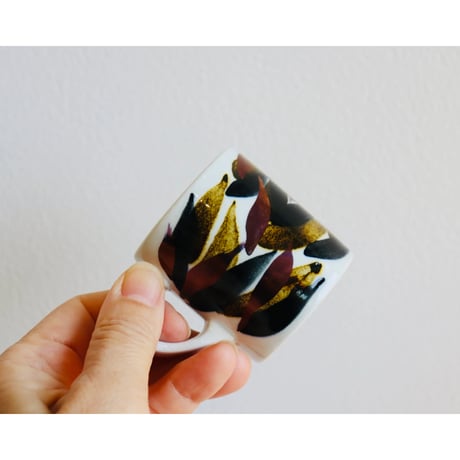 Arabia handpainted demitasse cup&saucer 2set