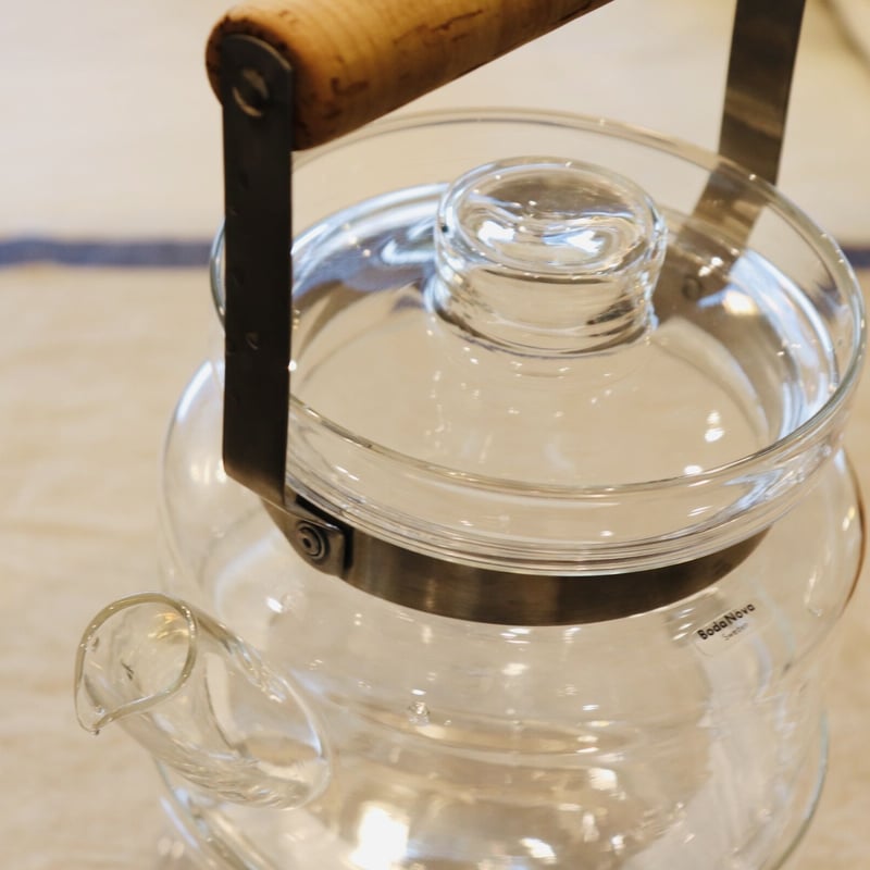 Boda Nova glass teapot and warmer M size | plum Boda Nova glass teapot and warmer M size | plum