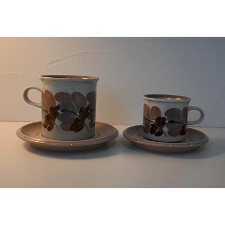 Arabia Koralli coffee c/s  ＋ dessert plate trio set A