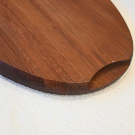 Vintage teak tray oval