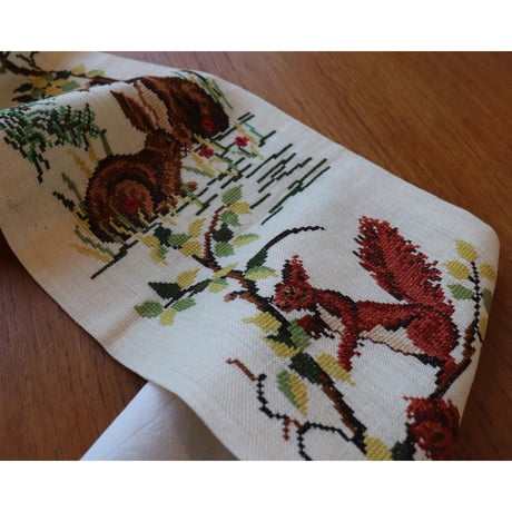 Vintage crosstitch tapestry