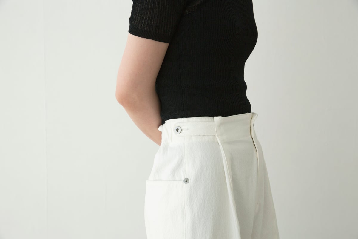 miho umezawa sun dry canvas unisex cocoon pants