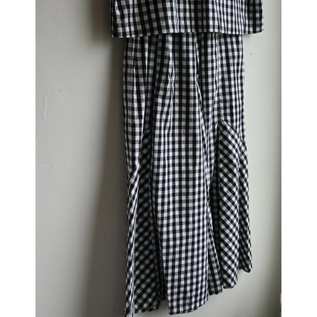 raha edodaki gingham check wide pants