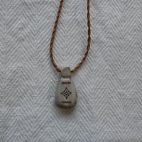 Vintage Saami reindeer antler  Necklace
