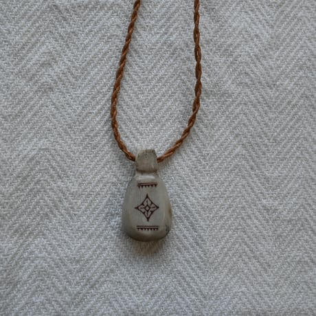 Vintage Saami reindeer antler  Necklace