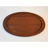 Vintage teak tray oval