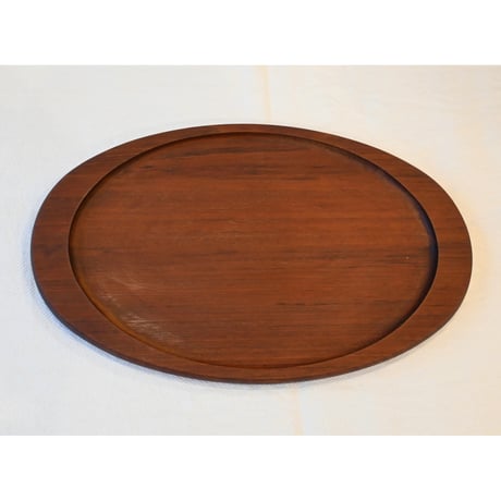 Vintage teak tray oval