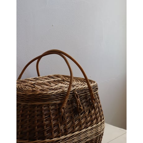 Finnish vintage  basket with lid