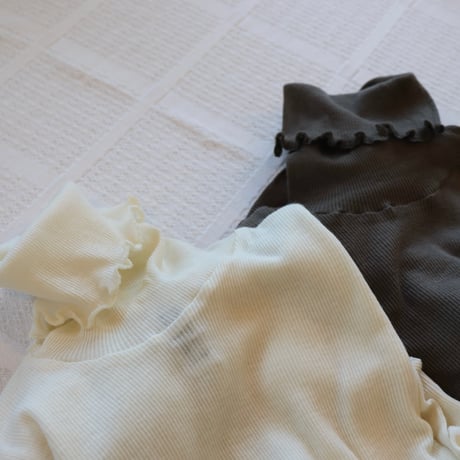 souple luz rib turtleneck long sleeve tee