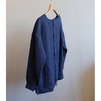 atelier naruse linen smock blouse blue
