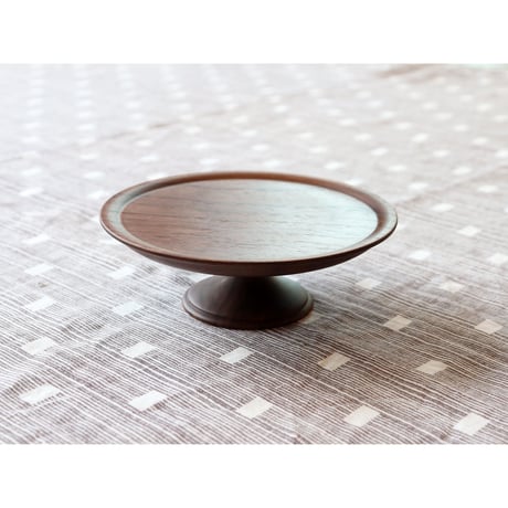 Decor cake stand walnut S