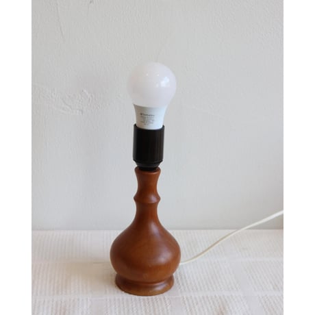 vintage teak table lamp