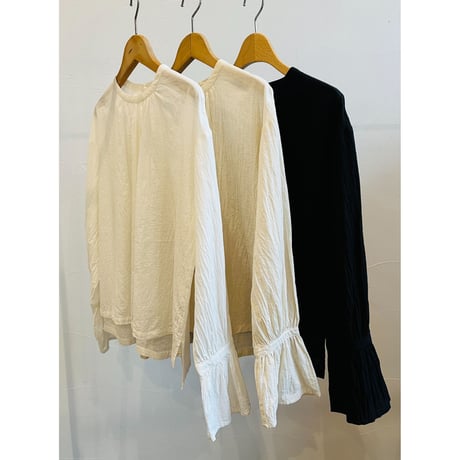 miho umezawa voile washer gathered blouse