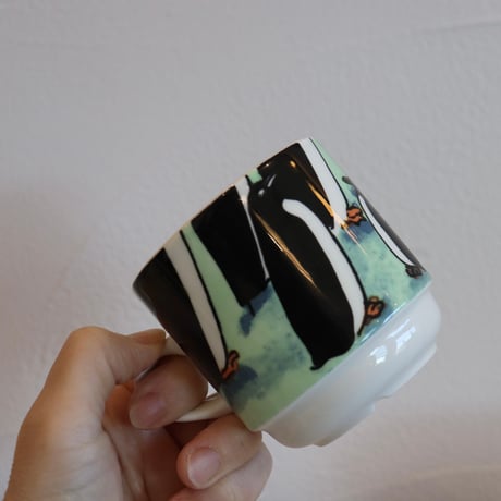 Arabia Helja Liukko Sundstrom penguin  2 mugs set