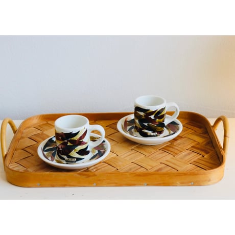 Arabia handpainted demitasse cup&saucer 2set