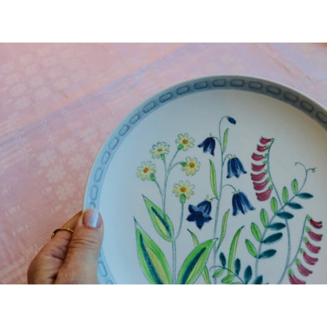 Rorstrand Lars Thoren ’vilda blommor' lunch plate A