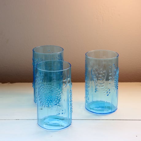 Nuutajarvi Flora tumbler turqoise