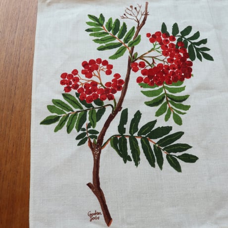 Jobs  handprinted linen cloth