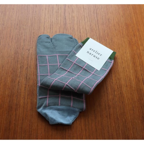 atelier naruse cotton  ~lattice~ tabi socks
