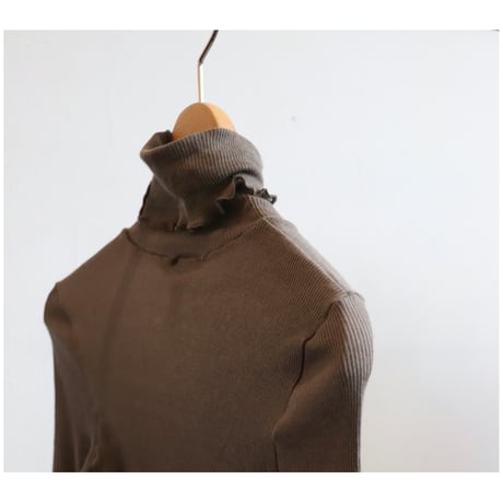 souple luz rib turtleneck long sleeve tee