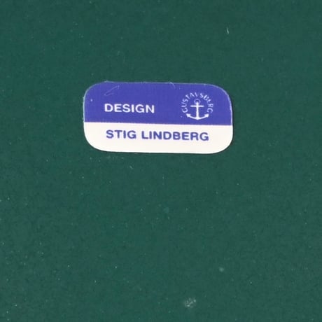 Gustavsberg Stig Lindberg 'piazza' plate green
