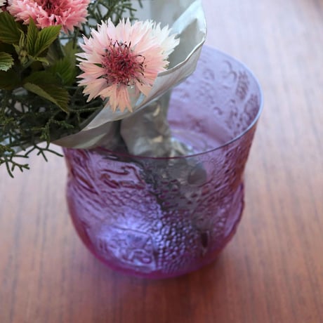 Nuutajarvi Fauna purple bowl