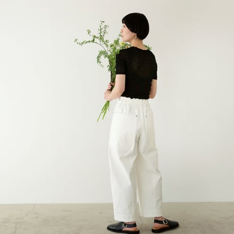 miho umezawa sun dry canvas unisex cocoon pants