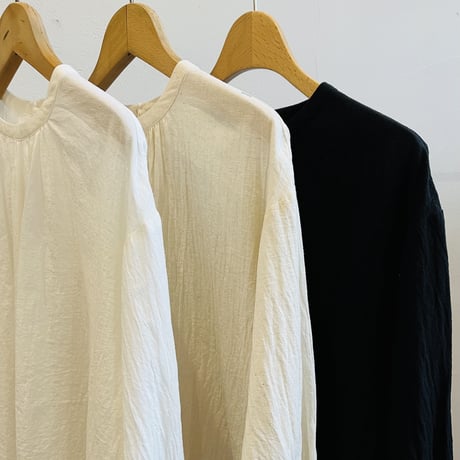 miho umezawa voile washer gathered blouse