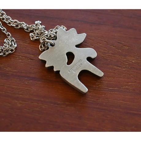 vintage pewter pendant moose