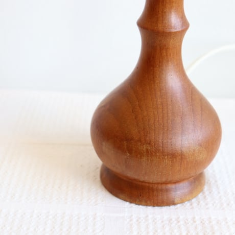 vintage teak table lamp