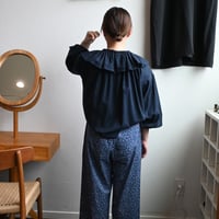 pot and tea cotton silk frill blouse