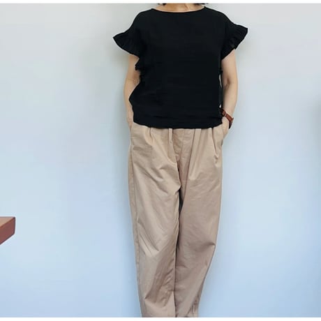 raha gabardine tuck easy pants