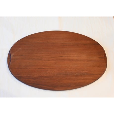 Vintage teak tray oval