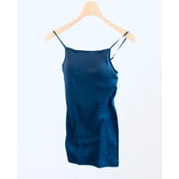 souple luz rib straight neck brapad camisole navy