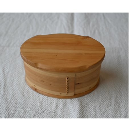 vintage lidded svepask (birch wood box)