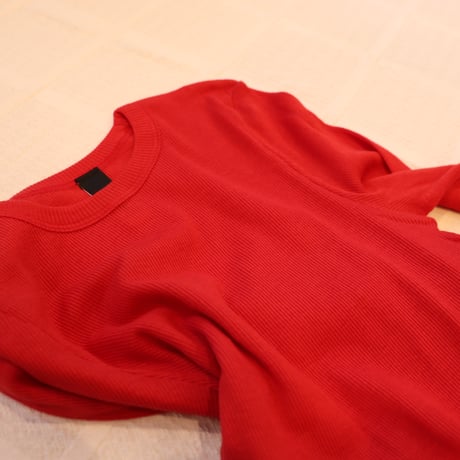 souple luz rib tight neck rib long sleeve tee