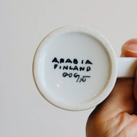 Arabia handpainted demitasse cup&saucer 2set
