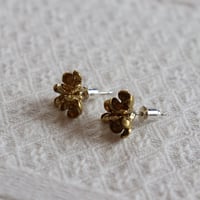 mauve オオイヌノフグリのピアス